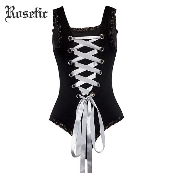 rosetic gothic summer vintage women rompers black skinny ribbon bandage hollow backless slim elegant fashion beach bodysuit y200904, Black;white
rosetic gothic summer vintage women rompers black skinny ribbon bandage hollow backless slim elegant fashion beach bodysuit y200904, Black;white