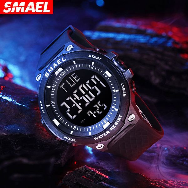 smael smer watch men's personalized sports waterproof large digital display electronic watch men's and women's high grade, Slivery;brown
smael smer watch men's personalized sports waterproof large digital display electronic watch men's and women's high grade, Slivery;brown