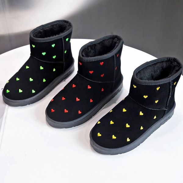 women's snow boots thickening plus velvet warm cotton shoes fashion flat boots short-soled winter ladies, Black
women's snow boots thickening plus velvet warm cotton shoes fashion flat boots short-soled winter ladies, Black