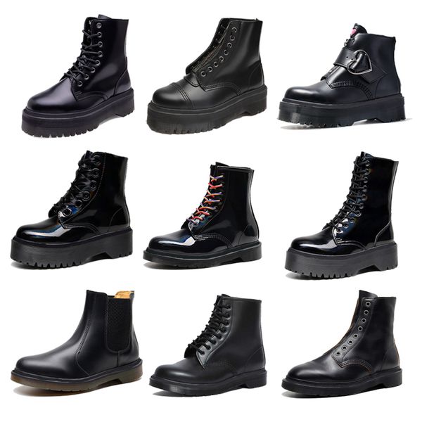 black short winter women ankle boots round toe real leather lace-up zipper platform designer martin booties femmes
black short winter women ankle boots round toe real leather lace-up zipper platform designer martin booties femmes