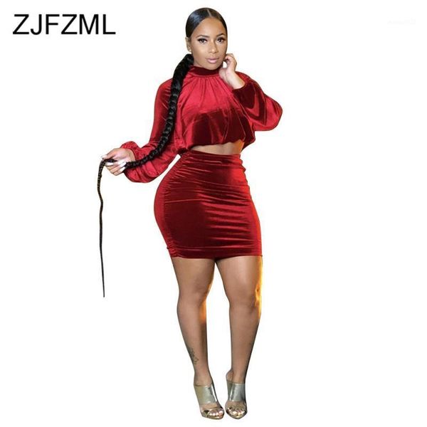 women's tracksuits solid velour two piece sets autumn winter clothes for women lantern sleeve velvet crop and bodycon mini skirt matchi, Gray
women's tracksuits solid velour two piece sets autumn winter clothes for women lantern sleeve velvet crop and bodycon mini skirt matchi, Gray