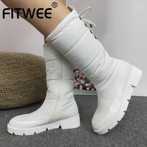 fitwee women mid calf boots fashion zipper flats snow boots winter shoes women keep warm plush shoes long size 36-411, Black
fitwee women mid calf boots fashion zipper flats snow boots winter shoes women keep warm plush shoes long size 36-411, Black
