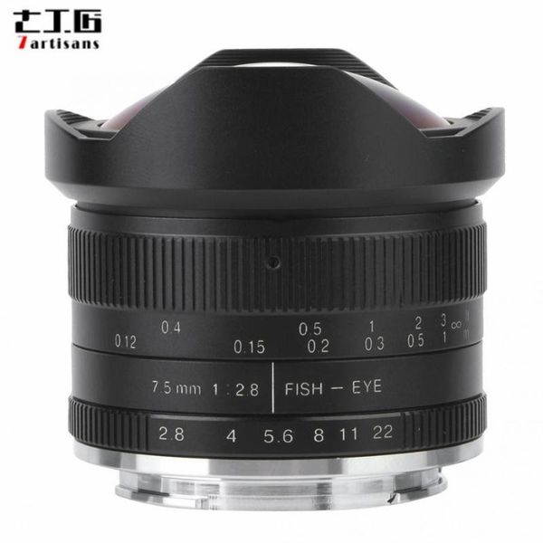 7artisans 7.5mm f/2.8 fisheye 180 wide angle fixed lens foref-m fx /3 mount cameras lentille fixed lens
7artisans 7.5mm f/2.8 fisheye 180 wide angle fixed lens foref-m fx /3 mount cameras lentille fixed lens