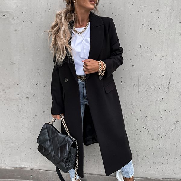 autumn winter turn-down collar woolen coat fashion elegant women long overcoat office lady casual loose outwear 2pcs, Tan;black
autumn winter turn-down collar woolen coat fashion elegant women long overcoat office lady casual loose outwear 2pcs, Tan;black