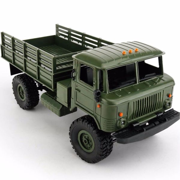 WPL B-24 Remote Control Military Truck DIY Off-Road 4WD RC Car 4 Wheel Buggy Drive Climbing GAZ-66 Vehicle for Birthday Gift Toy
WPL B-24 Remote Control Military Truck DIY Off-Road 4WD RC Car 4 Wheel Buggy Drive Climbing GAZ-66 Vehicle for Birthday Gift Toy
