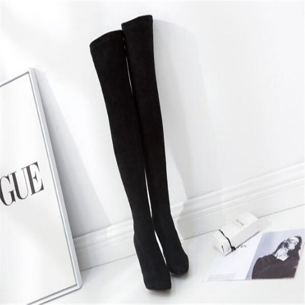 .over-the-knee boots women's high-heeled stiletto boots pointed toe elastic autumn and winter high boots, Black
.over-the-knee boots women's high-heeled stiletto boots pointed toe elastic autumn and winter high boots, Black