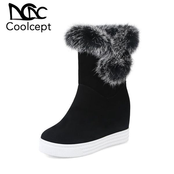 coolcept женщины моды зимы fur boots теленок mid daily толстые сапоги открытый высокие каблуки обувь женщина casual черный размер 34-44, Black
coolcept женщины моды зимы fur boots теленок mid daily толстые сапоги открытый высокие каблуки обувь женщина casual черный размер 34-44, Black