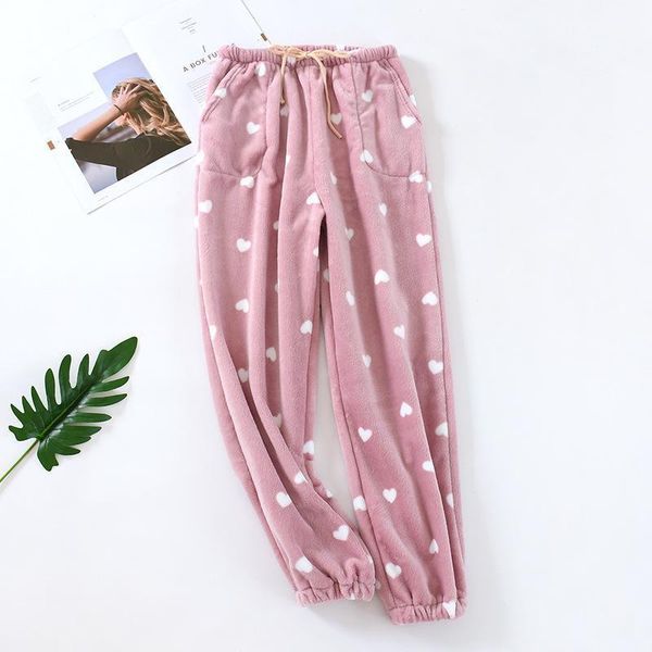 babyoung flannel long sleep pants for women warm winter heart printed elastic waist bottoms loose pajamas female homewear1, Black;red
babyoung flannel long sleep pants for women warm winter heart printed elastic waist bottoms loose pajamas female homewear1, Black;red