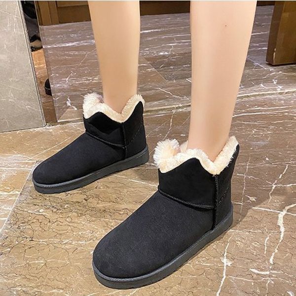 women warm winter short plush ankle boot ladies snow boots female non slip platform short boots personality casual outdoor 1026, Black
women warm winter short plush ankle boot ladies snow boots female non slip platform short boots personality casual outdoor 1026, Black