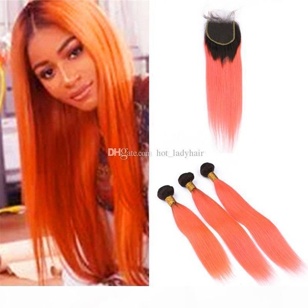 silky straight dark roots orange ombre indian virgin hair bundles two tone 1b orange ombre human hair weave with part closure, Black;brown
silky straight dark roots orange ombre indian virgin hair bundles two tone 1b orange ombre human hair weave with part closure, Black;brown
