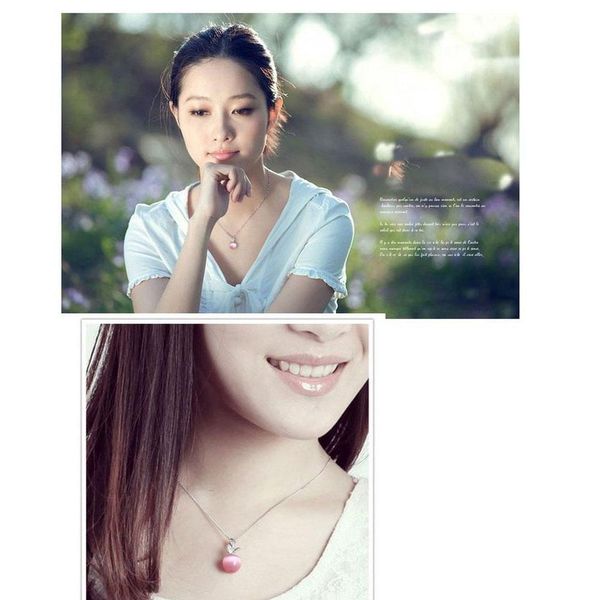 new cute white red necklaces pendants for women girls crystal and opal pendant necklace fashion lovely clavic sqcina beauty888, Silver
new cute white red necklaces pendants for women girls crystal and opal pendant necklace fashion lovely clavic sqcina beauty888, Silver