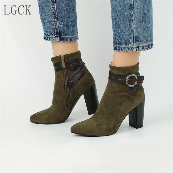 plus size 34-46 ankle boots high heels buckle zipper warm women shoes thick heel short boot pumps ladies casual footwear, Black
plus size 34-46 ankle boots high heels buckle zipper warm women shoes thick heel short boot pumps ladies casual footwear, Black
