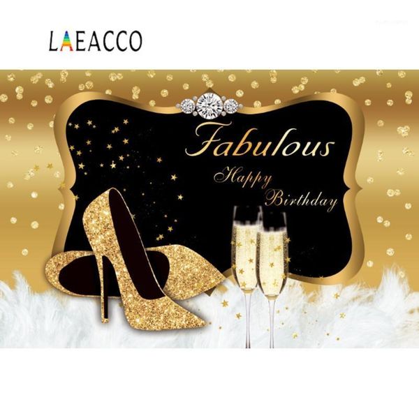 background material po happy fabulous women's birthday party golden high heels dots feather poster pographic backdrop studio1
background material po happy fabulous women's birthday party golden high heels dots feather poster pographic backdrop studio1