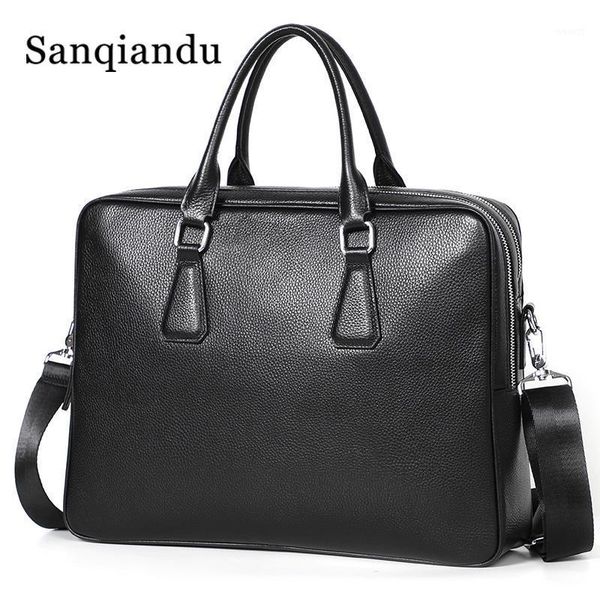 briefcases designer brand genuine cow leather men's briefcase fashion solid color mens shoulder bag business lapmale handbag1
briefcases designer brand genuine cow leather men's briefcase fashion solid color mens shoulder bag business lapmale handbag1