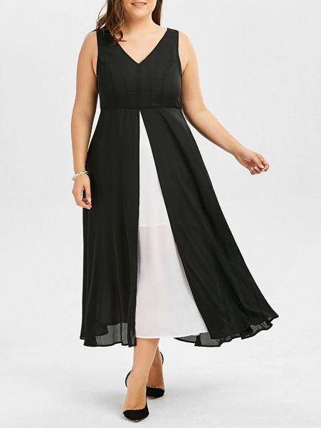 fat sister v-neck large women's black and beach skirt beach skirt white split sand dress blpgr, Black;gray
fat sister v-neck large women's black and beach skirt beach skirt white split sand dress blpgr, Black;gray