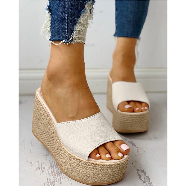 2019 new slippers wedge women summer beach shoes sandals one word design soft straw slippers outdoor fashion casual dames d30 x1020, Black
2019 new slippers wedge women summer beach shoes sandals one word design soft straw slippers outdoor fashion casual dames d30 x1020, Black