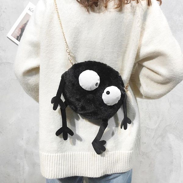 cute black doll handbag for women monster messenger bags shoulder bags korean cool soft plush girl cross body funny novelty
cute black doll handbag for women monster messenger bags shoulder bags korean cool soft plush girl cross body funny novelty