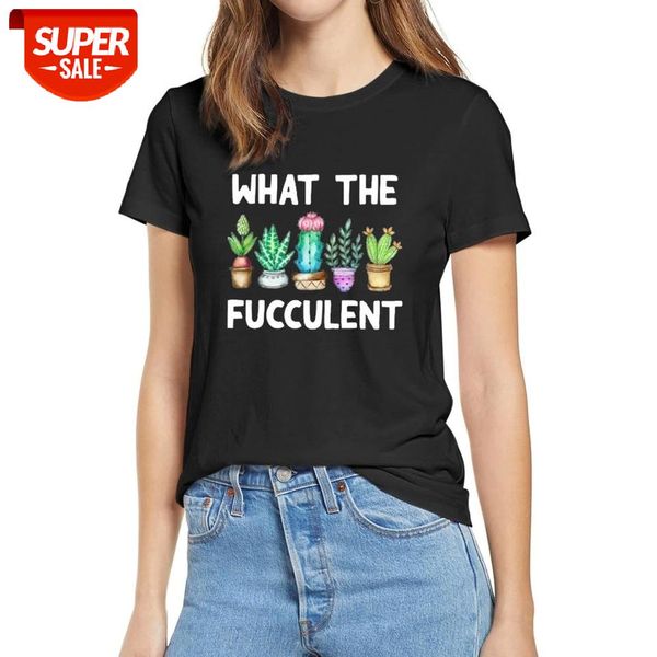 100% cotton 2020 fashion summer t shirts what the fucculent cactus succulent plant women t shirt soft tee garden lover retro #p84a, White
100% cotton 2020 fashion summer t shirts what the fucculent cactus succulent plant women t shirt soft tee garden lover retro #p84a, White