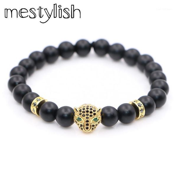 mestylish black maonyx gold color plated leopard head zircon charm bracelets women&mens energy yoga gift1, Golden;silver
mestylish black maonyx gold color plated leopard head zircon charm bracelets women&mens energy yoga gift1, Golden;silver