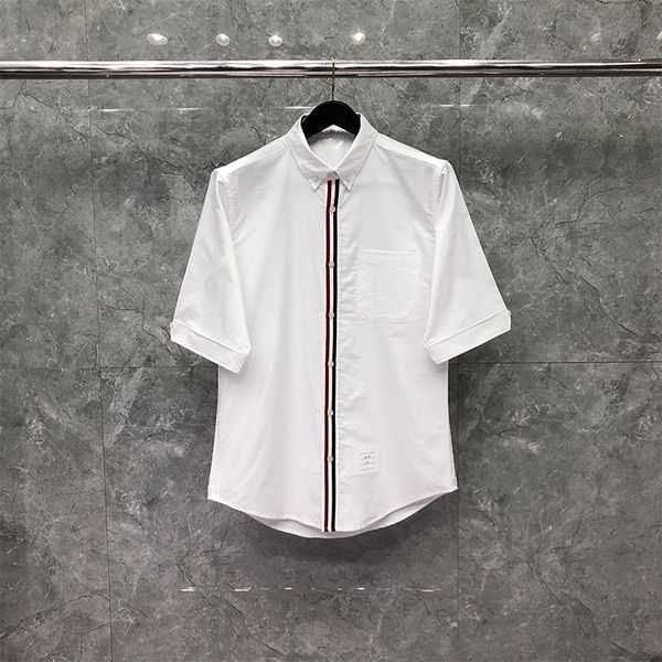 stiped closure men's white shirt korean style summer cool blouse solid casual fine cotton short-sleeved breathable designer shirts, White;black
stiped closure men's white shirt korean style summer cool blouse solid casual fine cotton short-sleeved breathable designer shirts, White;black