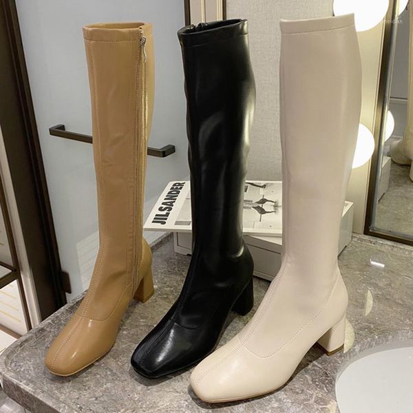 2020 winter trending women knee high fur boots square high heels beige boots square toe zippers apricot ladies party shoes1, Black
2020 winter trending women knee high fur boots square high heels beige boots square toe zippers apricot ladies party shoes1, Black