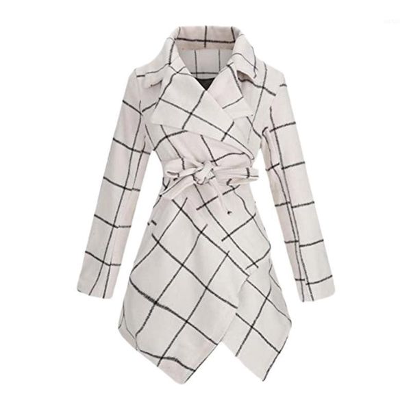 turn-down collar plaid wrap coat for women lattic faux wool overcoat female autumn winter outwear briefness coat1, Black
turn-down collar plaid wrap coat for women lattic faux wool overcoat female autumn winter outwear briefness coat1, Black