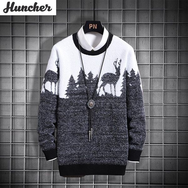 men's sweaters huncher mens knitted sweater men 2021 autumn winter casual christmas tree deer pullover vintage black slim fit male, White;black
men's sweaters huncher mens knitted sweater men 2021 autumn winter casual christmas tree deer pullover vintage black slim fit male, White;black
