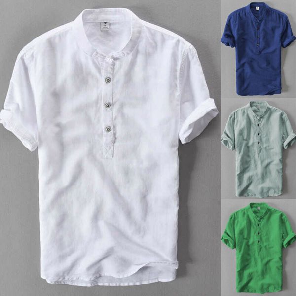 mens slim short sleeve shirt stylish casual cotton linen summer blouse kg-1085, White;black
mens slim short sleeve shirt stylish casual cotton linen summer blouse kg-1085, White;black