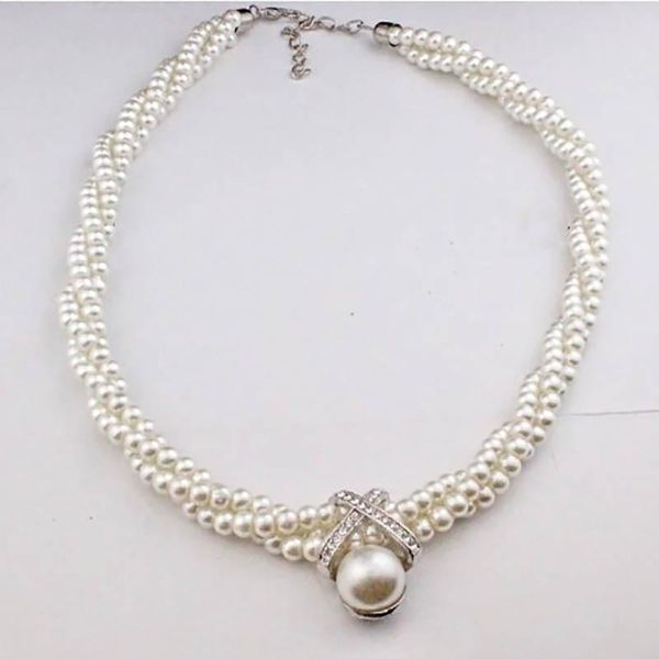 h:hyde luxury imitation pearl beads choker necklace women wedding engagement neck collar jewelry rhinestone pendant necklace, Golden;silver
h:hyde luxury imitation pearl beads choker necklace women wedding engagement neck collar jewelry rhinestone pendant necklace, Golden;silver