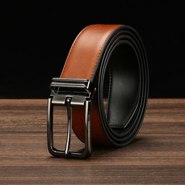 cowhide genuine leather belts men pin buckle jeans waist belt male black brown two sides color belt ceinture homme
cowhide genuine leather belts men pin buckle jeans waist belt male black brown two sides color belt ceinture homme
