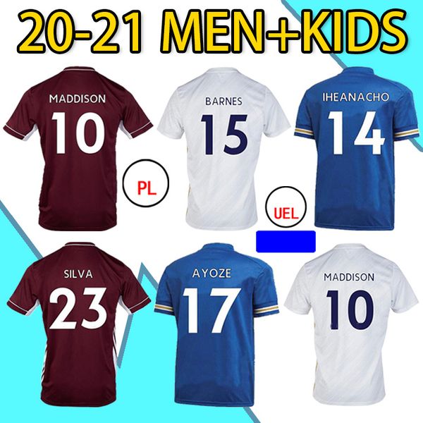 20 21 vardy ricardo ndidi maddison henderson tielemans fans version home away short sleeve soccer jersey man + kids football shirt, Black;yellow
20 21 vardy ricardo ndidi maddison henderson tielemans fans version home away short sleeve soccer jersey man + kids football shirt, Black;yellow