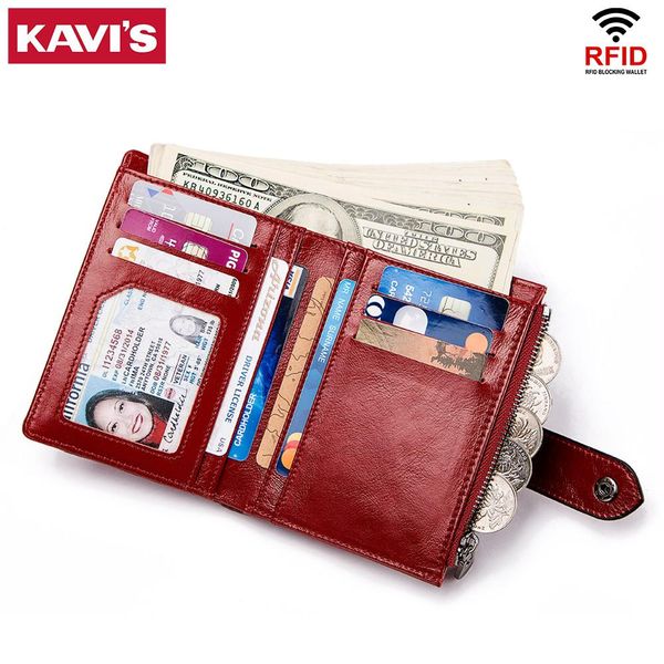 kavis genuine leather women wallet and purse female small portomonee lady money bag coin purse card holder perse green for girl, Red;black
kavis genuine leather women wallet and purse female small portomonee lady money bag coin purse card holder perse green for girl, Red;black