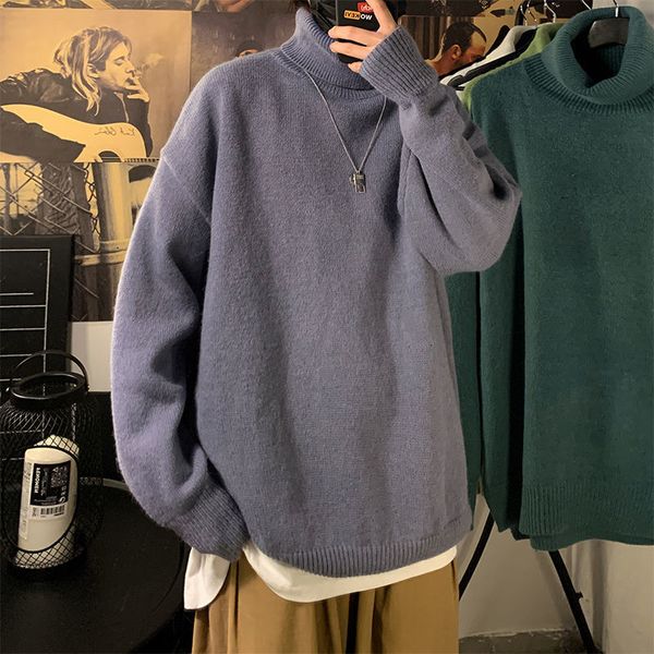 2021 new privathinker men's solid color turtleneck winter new woman korean streetwear sweater man warm clothing odrf, White;black
2021 new privathinker men's solid color turtleneck winter new woman korean streetwear sweater man warm clothing odrf, White;black
