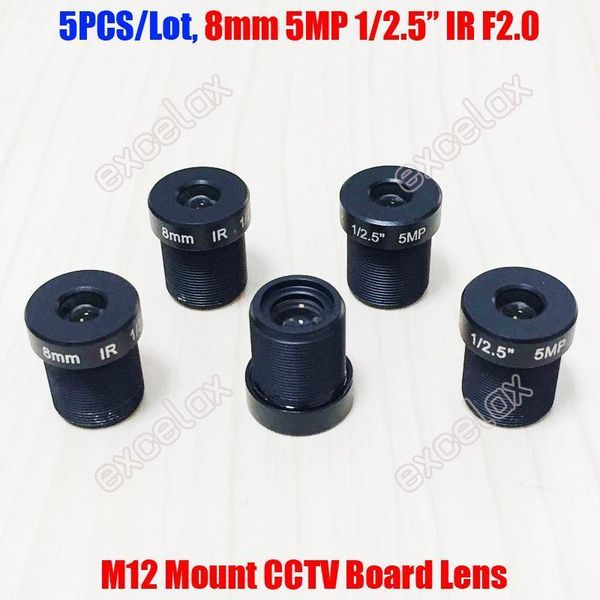 5pcs/lot 5mp 1/2.5" 8mm f2.0 fixed ir mtv cctv board lens m12 mount for 3mp 4mp 5 megapixel security analog ip camera by excelax1
5pcs/lot 5mp 1/2.5" 8mm f2.0 fixed ir mtv cctv board lens m12 mount for 3mp 4mp 5 megapixel security analog ip camera by excelax1