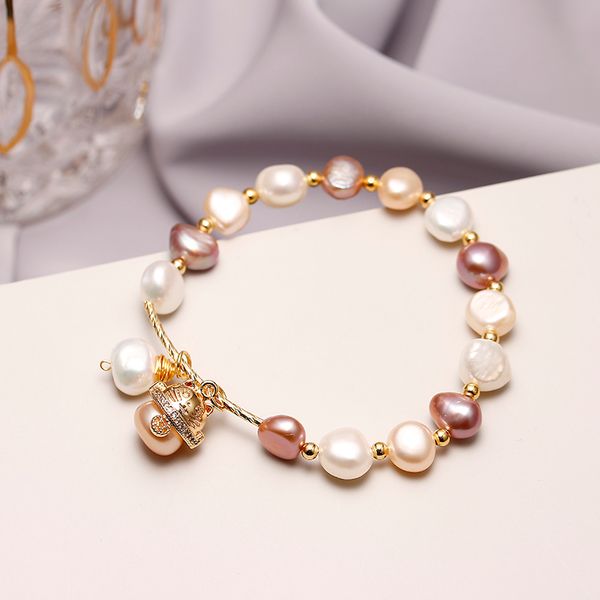 original handmade 14k gold sweet cat animal baroque natural freshwater pearl ladies bracelets jewelry for women birthday gift 200925, Black
original handmade 14k gold sweet cat animal baroque natural freshwater pearl ladies bracelets jewelry for women birthday gift 200925, Black