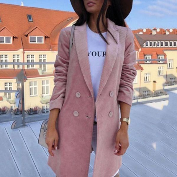 2020 autumn women corduroy blazers female 2020 ladies solid turn down collar long sleeve coat parka outerwear veste femme longue, White;black
2020 autumn women corduroy blazers female 2020 ladies solid turn down collar long sleeve coat parka outerwear veste femme longue, White;black