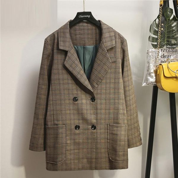 women's jackets fashion plaid office lady large autumn thousand bird loose casual khaki xl-5xl plus size pockets coat jacket for women, Black;brown
women's jackets fashion plaid office lady large autumn thousand bird loose casual khaki xl-5xl plus size pockets coat jacket for women, Black;brown