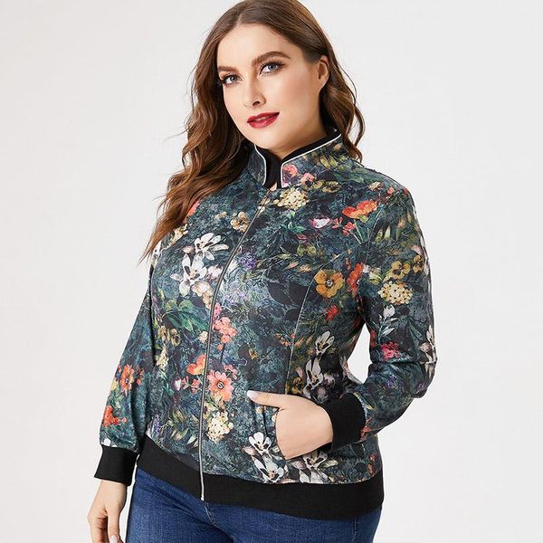 2021 fall long sleeve printed stand collar jacket fashion ladies retro elegan plus size womens clothing jacket coat, Black;brown
2021 fall long sleeve printed stand collar jacket fashion ladies retro elegan plus size womens clothing jacket coat, Black;brown
