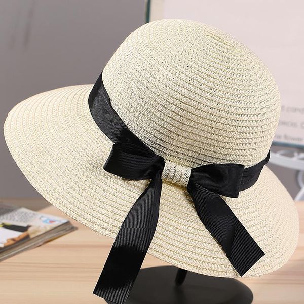 2018 women's sun hat straw hats bow tie ribbon round dome diy straw beach summer hats snapback gorras outdoor shade caps sqcmax, Black;white
2018 women's sun hat straw hats bow tie ribbon round dome diy straw beach summer hats snapback gorras outdoor shade caps sqcmax, Black;white
