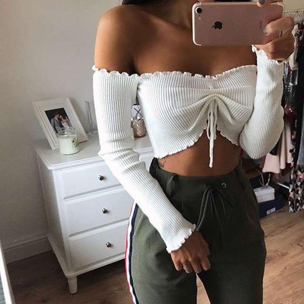 2021 women's spring and summer pleated bandage cht et, White 
2021 women's spring and summer pleated bandage cht et, White