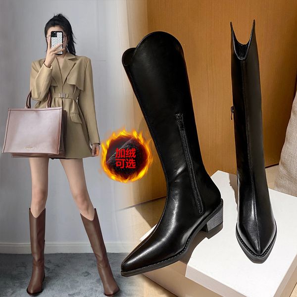 2020 long riding boots luxury designer women block high heels wedges winter knee high boots heels western cowboy boots lj201130, Black
2020 long riding boots luxury designer women block high heels wedges winter knee high boots heels western cowboy boots lj201130, Black