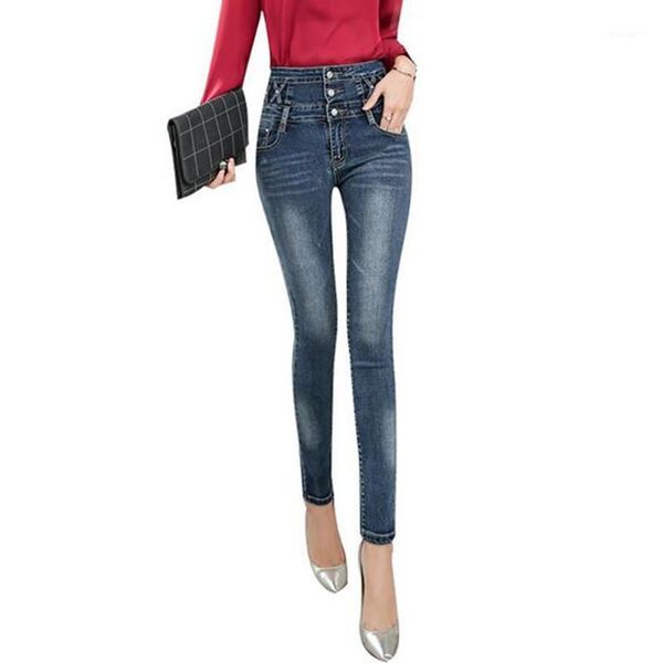 women's jeans hibay female denim stretch pencil pants high waist trousers plus size 20211, Blue
women's jeans hibay female denim stretch pencil pants high waist trousers plus size 20211, Blue