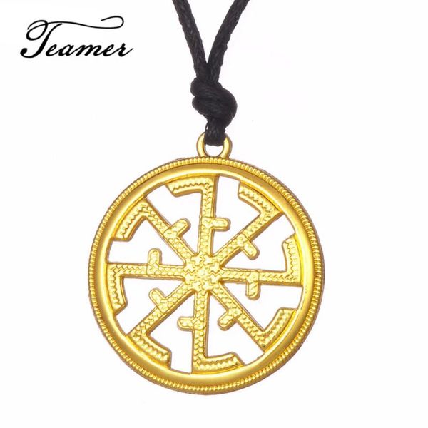 pendant necklaces teamer arrivals solstice sunwheel rope necklace slavic paganism slavonic sun symbol talisman for man/woman, Silver
pendant necklaces teamer arrivals solstice sunwheel rope necklace slavic paganism slavonic sun symbol talisman for man/woman, Silver