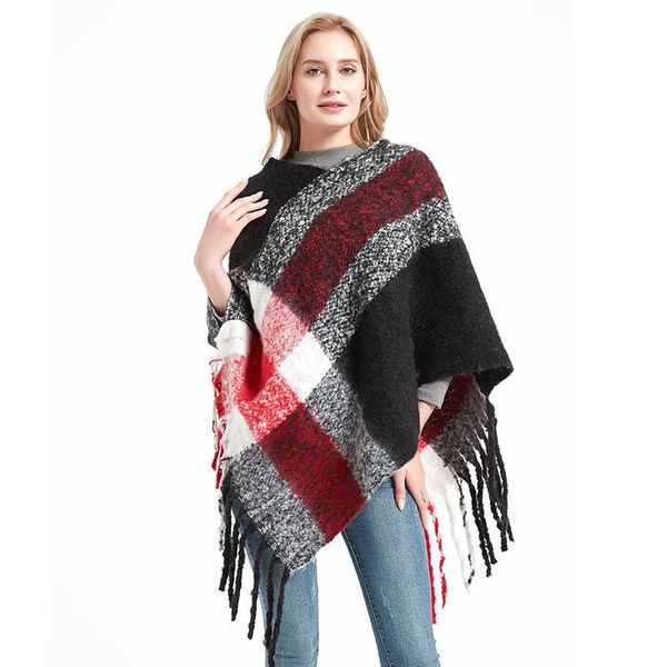scarves 2021 rushed winter hijab season european and american wind upset the shawl circle yarn thick tassel braid sets plaid cape, Blue;gray
scarves 2021 rushed winter hijab season european and american wind upset the shawl circle yarn thick tassel braid sets plaid cape, Blue;gray
