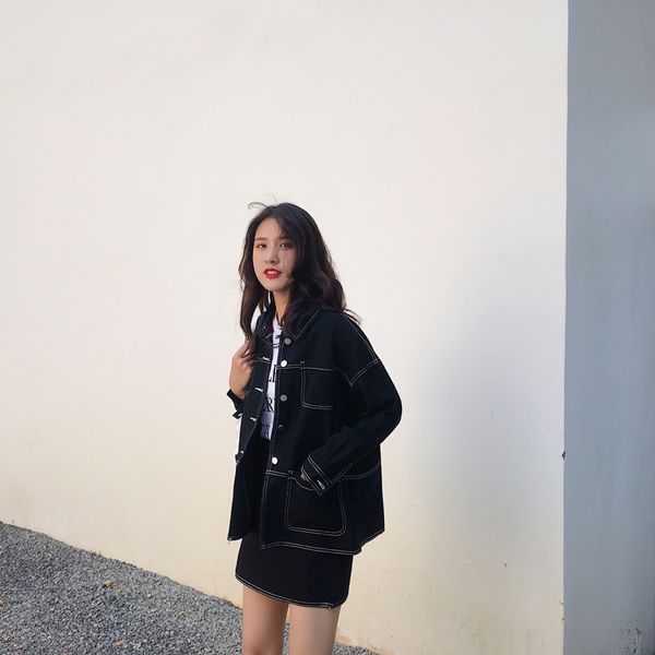2021 new autumn new french retro suit denim jacket half-length skirt two-piece female 2 piece sets womens outfits nruo, Gray
2021 new autumn new french retro suit denim jacket half-length skirt two-piece female 2 piece sets womens outfits nruo, Gray