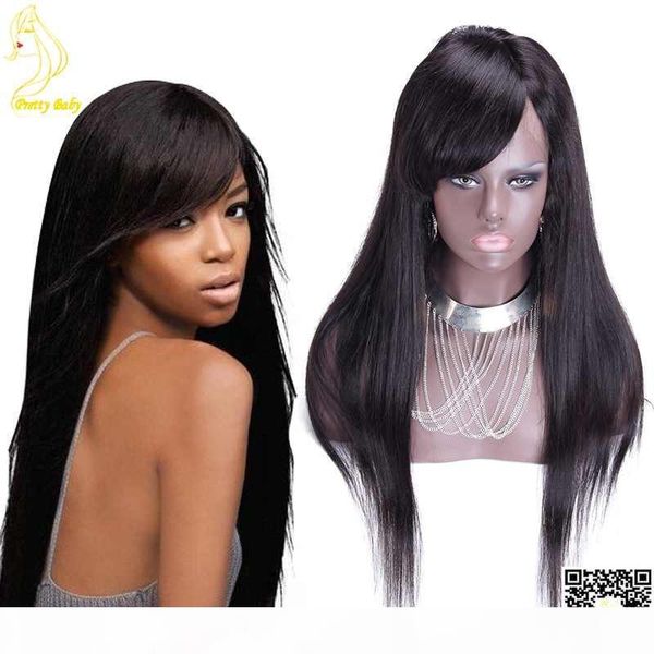 peruvian human hair full lace wigs with bangs silky straight lace front wig glueless natural layer human hair wig with bangs, Black;brown
peruvian human hair full lace wigs with bangs silky straight lace front wig glueless natural layer human hair wig with bangs, Black;brown