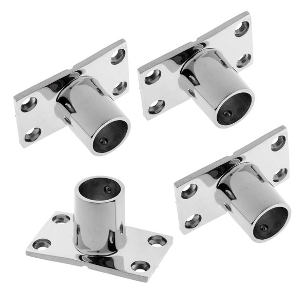 4pcs heavy duty boat hand rail fitting 1 inch 25mm rectangular stanchion base 90 degree, 316 stainless steel
4pcs heavy duty boat hand rail fitting 1 inch 25mm rectangular stanchion base 90 degree, 316 stainless steel
