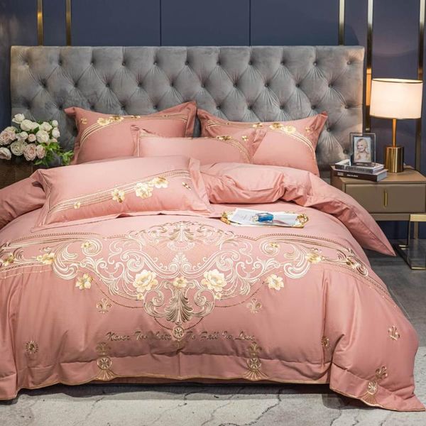 papa&mima european golden pink embroidery sanding egyptian cotton bedlinens print bedding set sheet pillowcase duvet cover
papa&mima european golden pink embroidery sanding egyptian cotton bedlinens print bedding set sheet pillowcase duvet cover