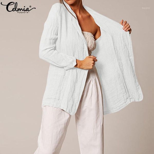 2019 autumn long sleeve suits vintage women blazers celmia casual kimono cardigan coats female loose button jackets plus size1, White;black
2019 autumn long sleeve suits vintage women blazers celmia casual kimono cardigan coats female loose button jackets plus size1, White;black