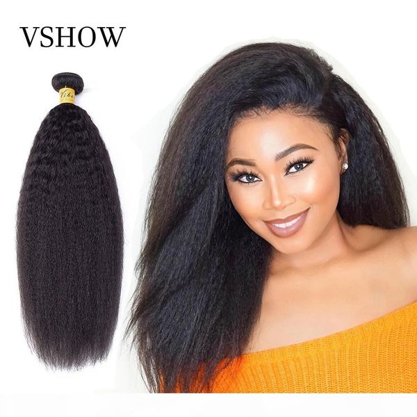 vshow kinky straight hair extension 100% remy human hair weaves 3 bundles peruvian yaki straight hair bundles, Black
vshow kinky straight hair extension 100% remy human hair weaves 3 bundles peruvian yaki straight hair bundles, Black